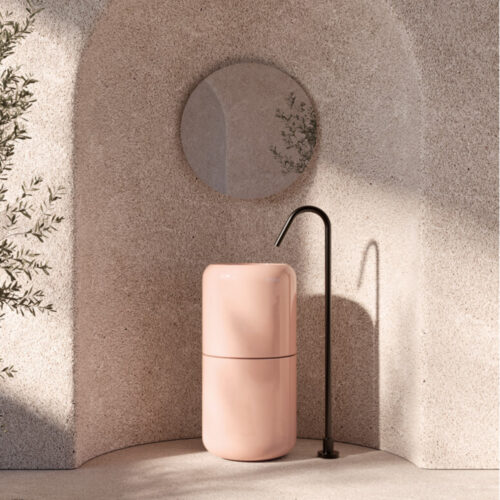 PETRA valamu, Pink glossy